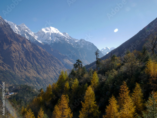 Mountain view in the Himalaya