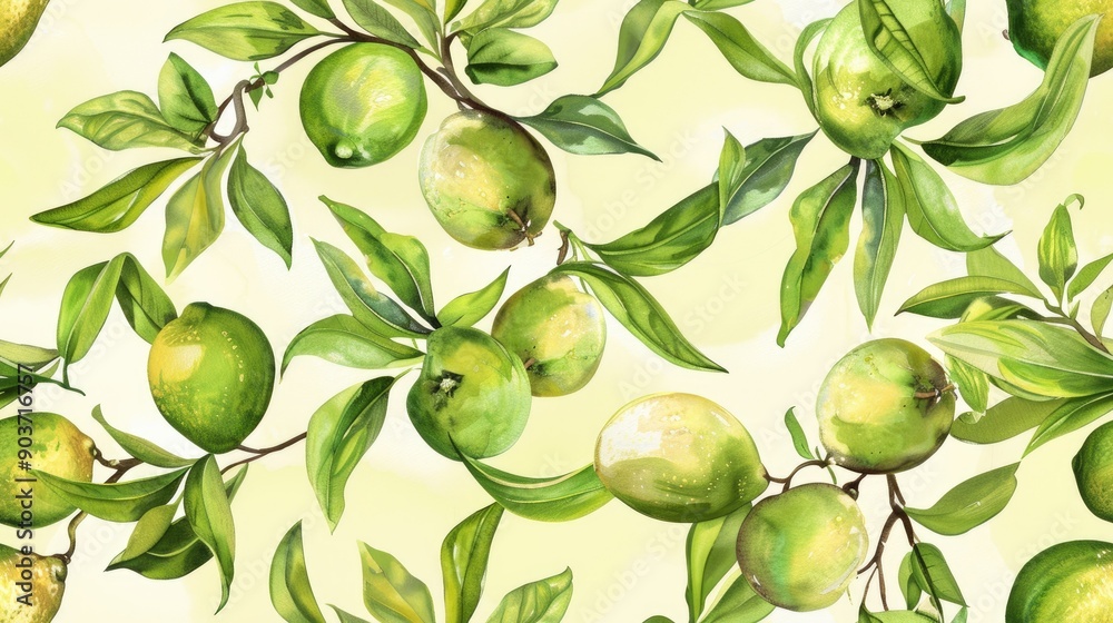 watercolor lemon pattern watercolor lemon pattern