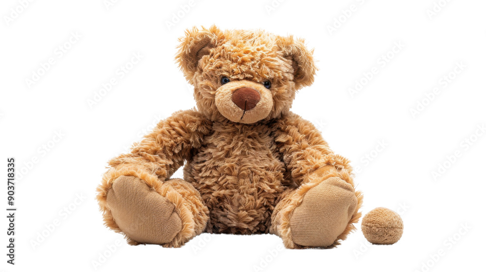 Obraz premium Teddy bear on transparent background