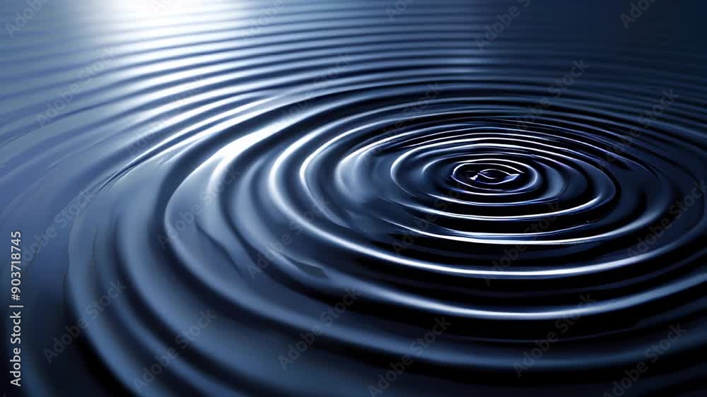  Concentric lines creating a ripple effect in dark tones.