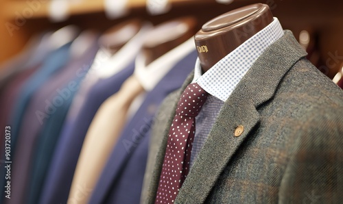 luxury men's suits, Generative AI