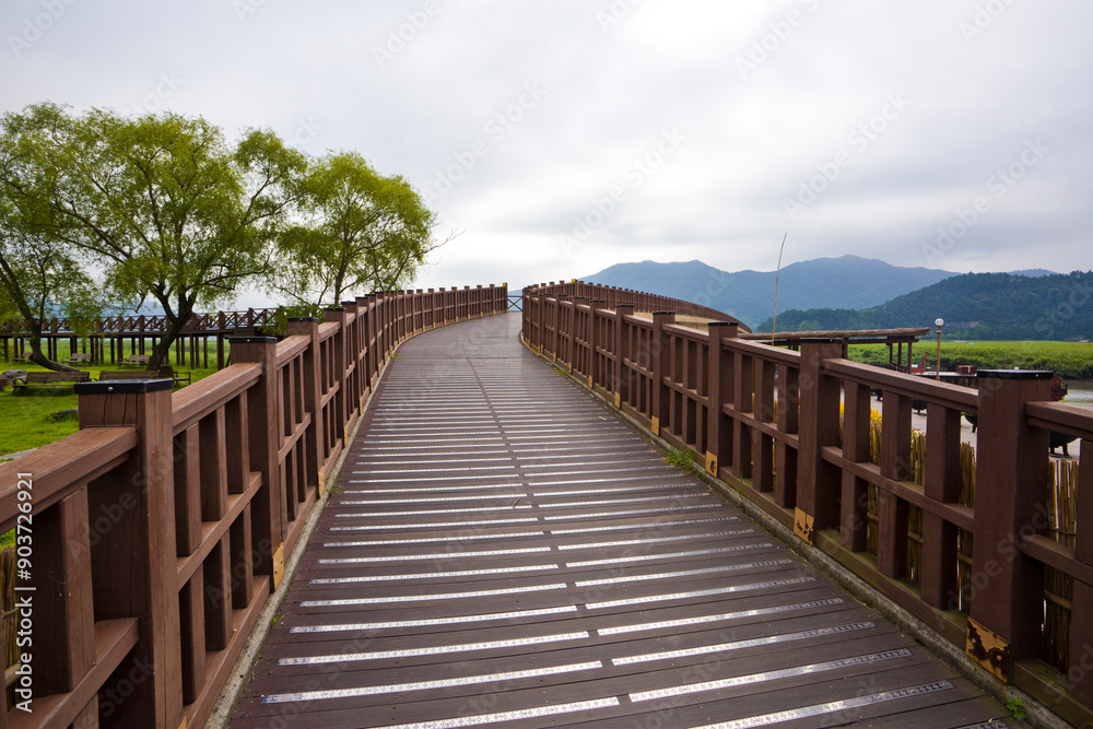 Obraz premium Suncheonman Bay Wetland Reserve, South Korea..