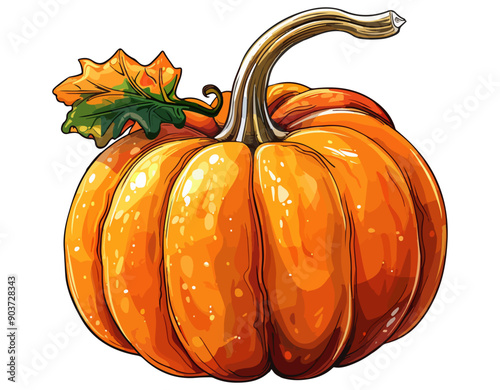 Pumpkin vegetable illustration