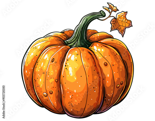 Pumpkin vegetable illustration
