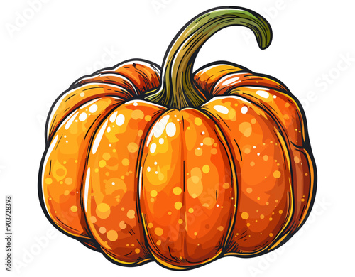 Pumpkin vegetable illustration