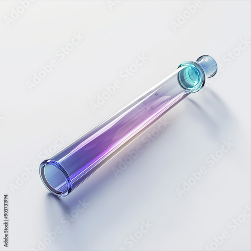 illustration of a microtube or microcentrifuge tube for a science project isolated on white background