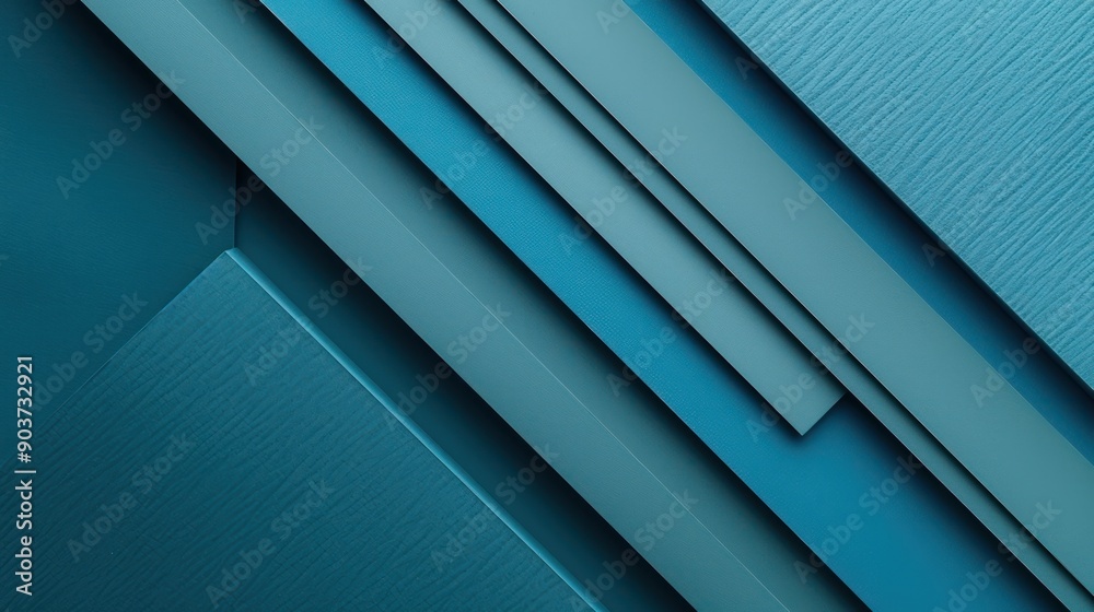 Fototapeta premium A minimalist blue background with geometric shapes and subtle textures