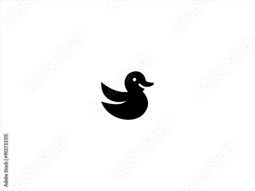 The logo features a stylized duck head in profile, with smooth, flowing lines that capture the duck's distinct beak and eye.