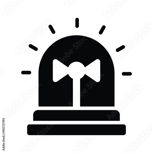 Capture attention with our powerful Siren vector icon. Perfect for alerts and notifications