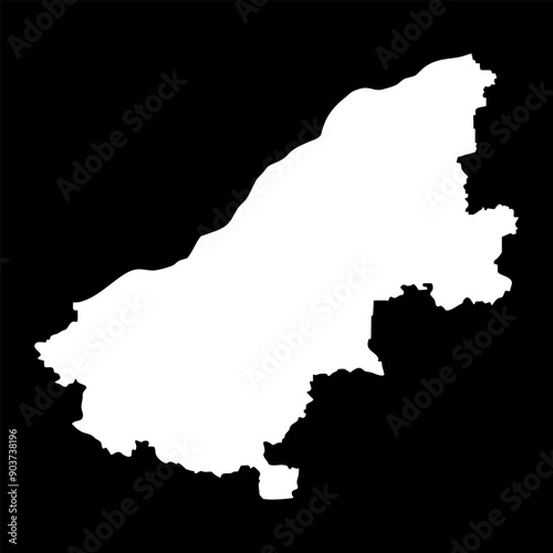 Ruse Province map, province of Bulgaria. Vector illustration. photo