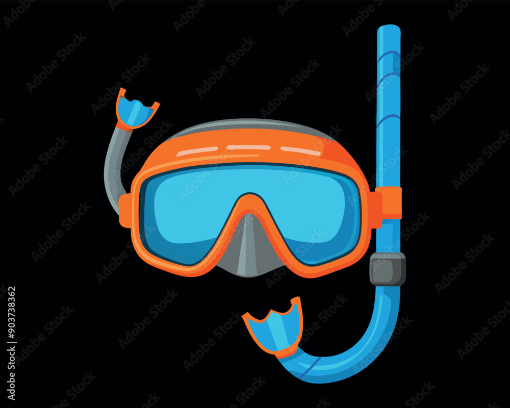 Snorkeling vector illustration vector design