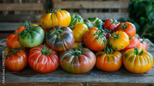 arrangement of heirloom tom...