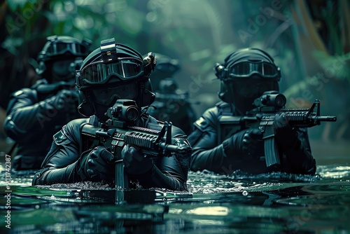 Special Forces Soldiers in Jungle Mission