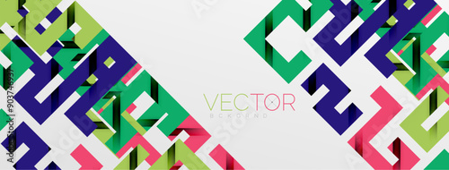 Color bend lines with shadow texture effect. Vector Illustration For Wallpaper, Banner, Background, Card, Book Illustration, landing page