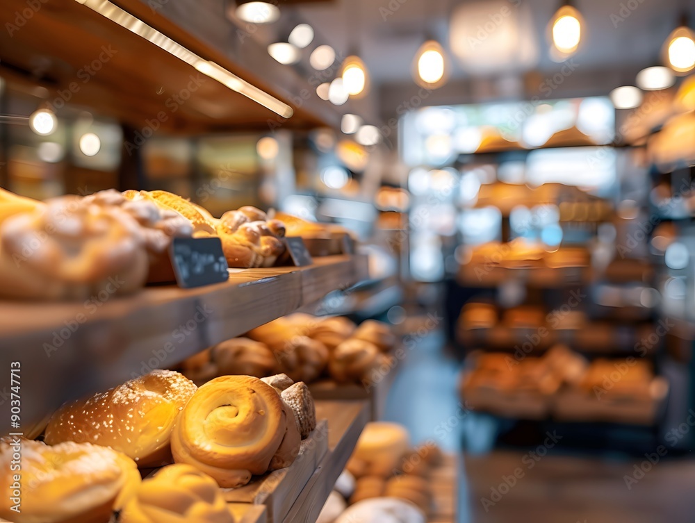 Blurred bakery shop Blurred bakery shop