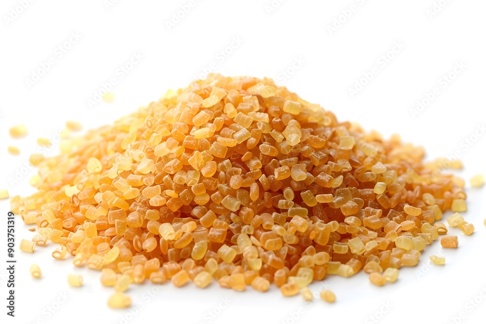 Pile of Golden Granules: A Close-Up of Coarse Grains Pile of Golden Granules: A Close-Up of Coarse Grains