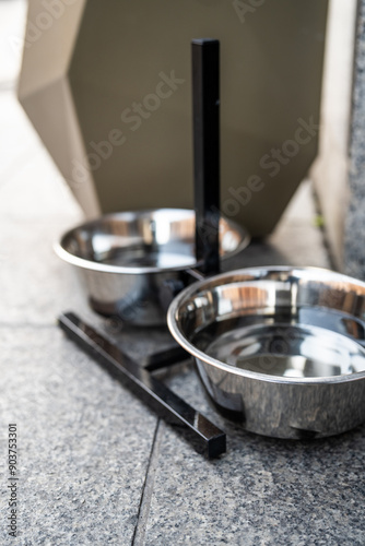 drinking water for dogs - public water bowls - stands - hot days