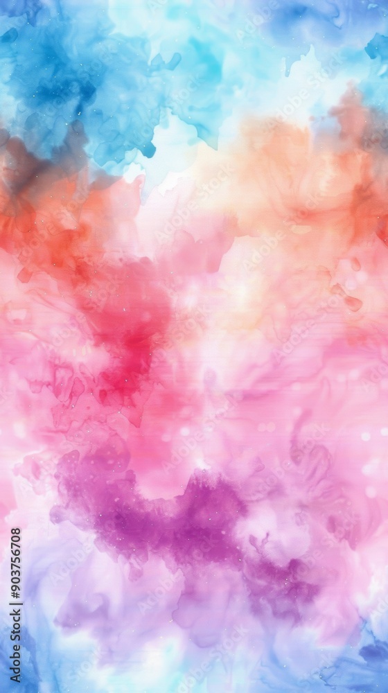 Fototapeta premium a seamless tie-dye pattern rendered in watercolor style
