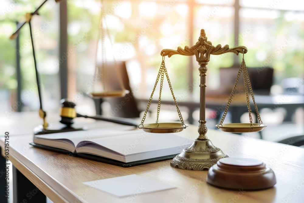The Legal Environment is often depicted with iconic symbols such as the Scales of Justice and a Gavel resting on a Table, representing the critical elements of law and courtroom proceedings The Legal Environment is often depicted with iconic symbols such as the Scales of Justice and a Gavel resting on a Table, representing the critical elements of law and courtroom proceedings