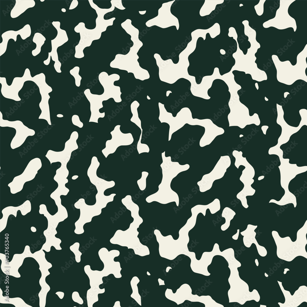 seamless beige print pattern on the dark green background vector seamless beige print pattern on the dark green background vector