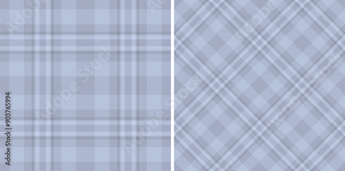 Check fabric tartan of texture textile vector with a plaid background seamless pattern. Set in stylish colors for modern duvet covers in bedroom.