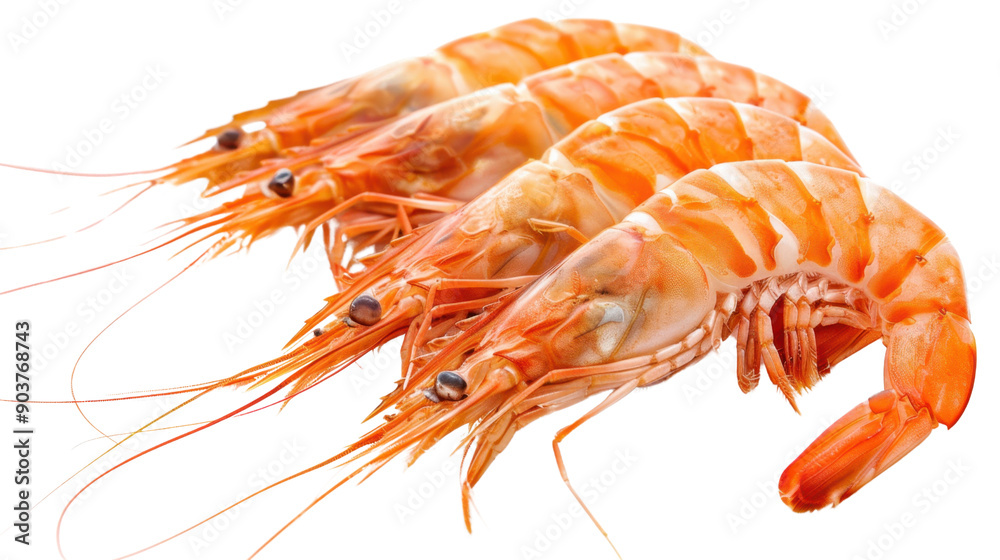 Shrimps on transparent background Shrimps on transparent background