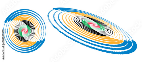 Colorful Olympic Games background or banner. Olympic modern halftone dots with 5 correct colors.