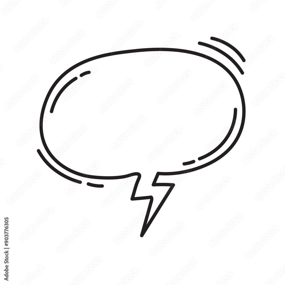 Naklejka premium Doodle Text Box