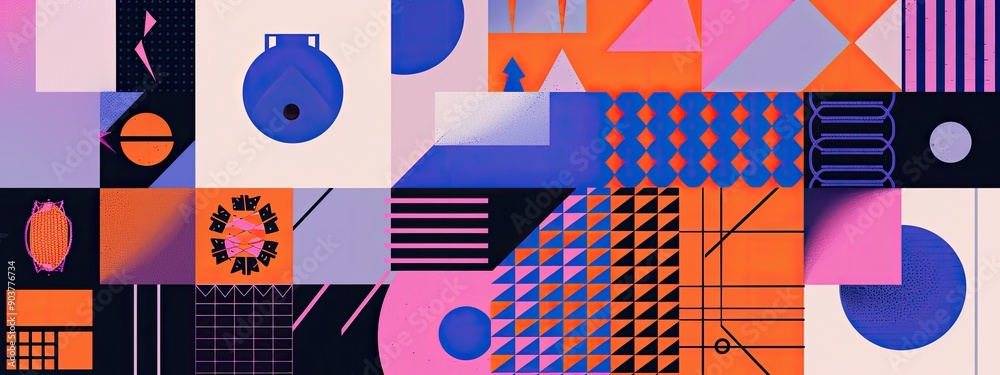 Colorful Geometric Pattern Art Colorful Geometric Pattern Art