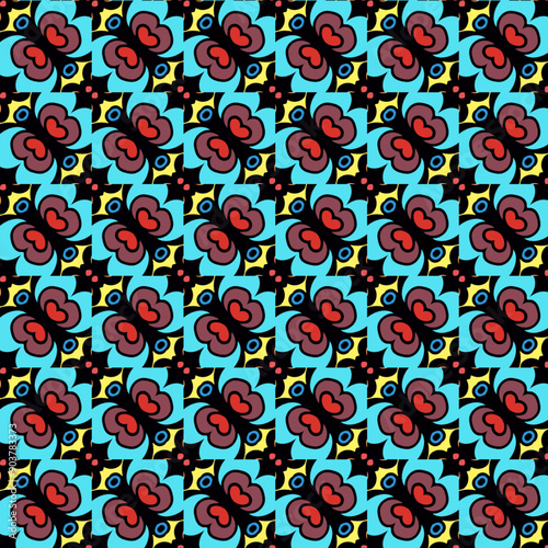 seamless background with flowers