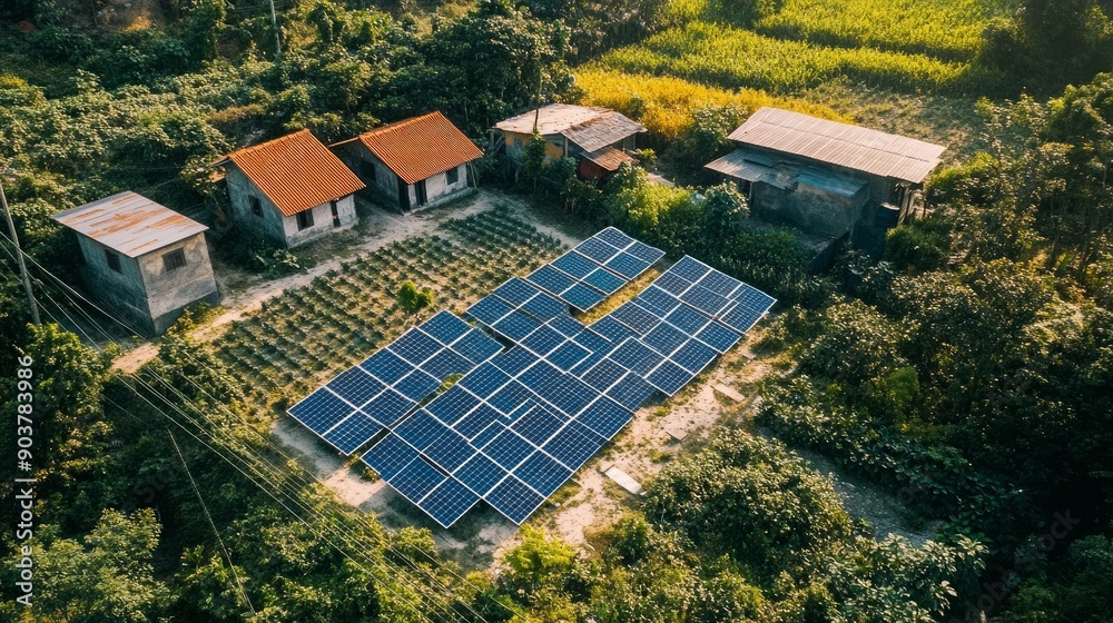 Aerial view of a photovoltaic solar panel and alternative energy source on a sunny day in Phuoc Dinh, Ninh Phuoc, Ninh Thuan, Vietnam - a concept of sustainable resources Aerial view of a photovoltaic solar panel and alternative energy source on a sunny day in Phuoc Dinh, Ninh Phuoc, Ninh Thuan, Vietnam - a concept of sustainable resources