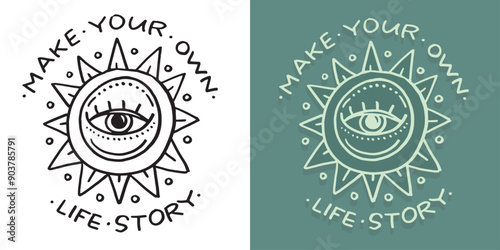 Cute trendy  hand drawn doodle lettering quote. Lettering for t-shirt design, mug print, bag print, clothes fashion. 100% hand drawn vector image.