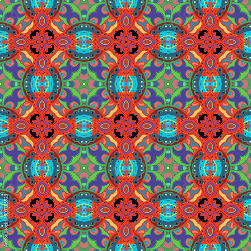 seamless pattern with flowers