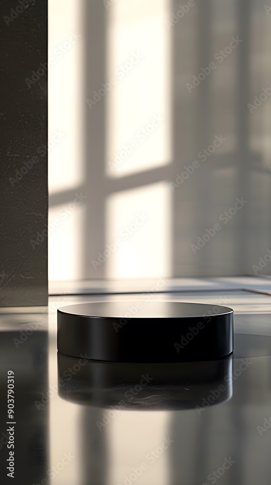 interior with light close up product display podium interior with light close up product display podium