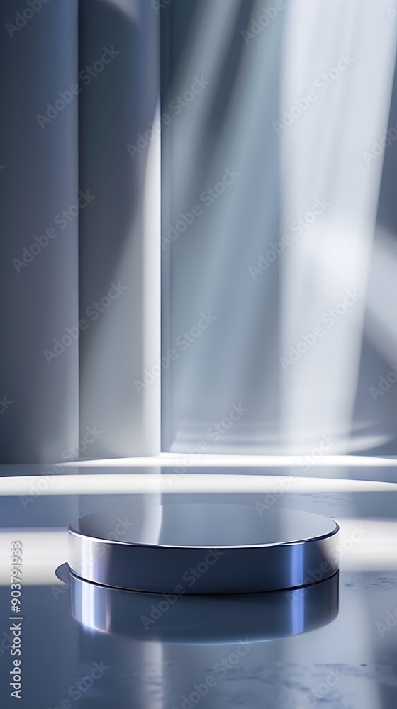 interior with light close up product display podium interior with light close up product display podium
