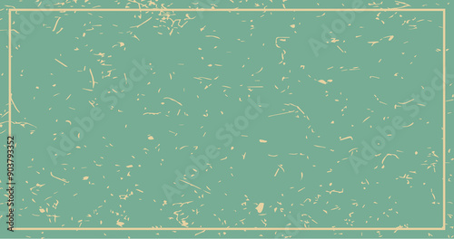 matte retro pastel Cascade background with frame border, flat large web backdrop empty for text