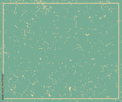 matte retro pastel Cascade background with frame border, flat medium square size backdrop empty for text
