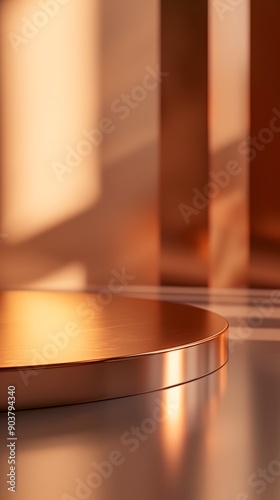 close up of a plate for product display podium