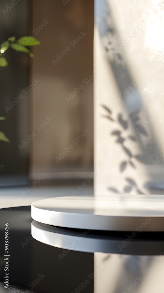 close up of a plate for product display podium close up of a plate for product display podium