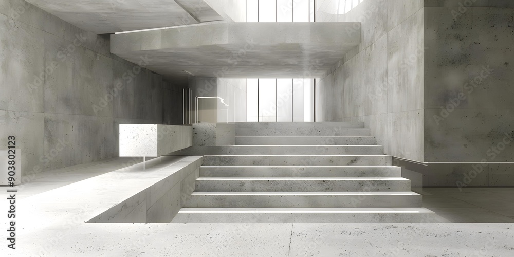 Minimalist Concrete Architecture Interior Design With Stairs Minimalist Concrete Architecture Interior Design With Stairs