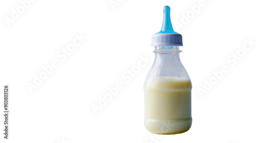 Baby bottle on transparent background