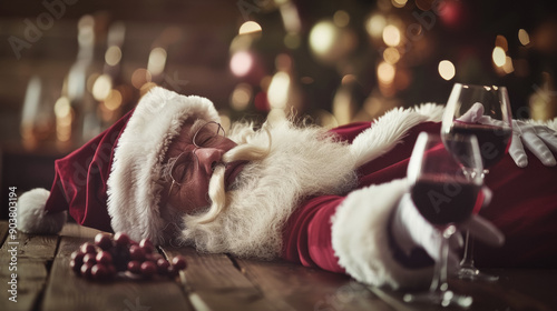 Drunk santa