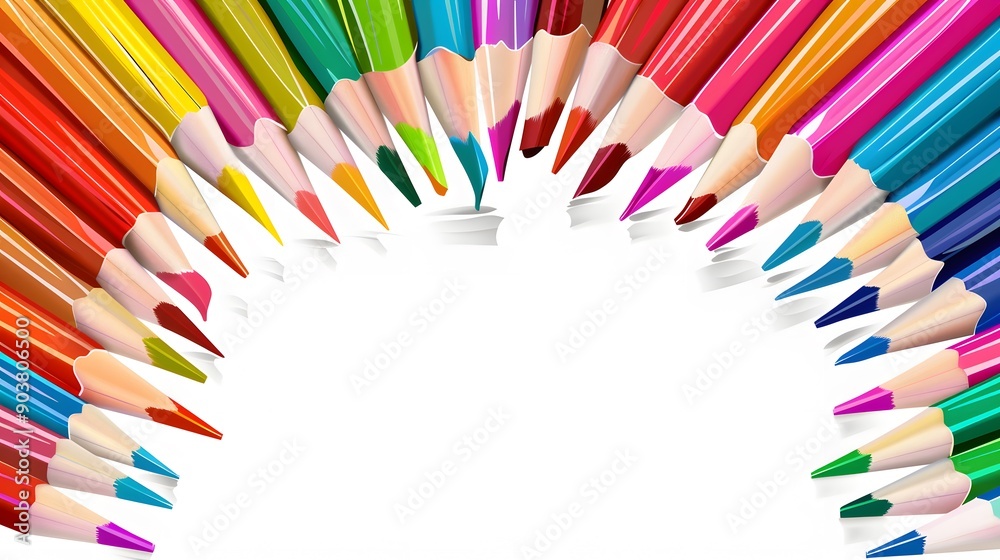 Fototapeta premium pencil, color, crayon, colored, art, school, pencils, drawing, colorful, education, row, group, rainbow, draw, paint, colour, pen, wood, equipment, green, yellow, close-up, orange, spectrum, vibrant