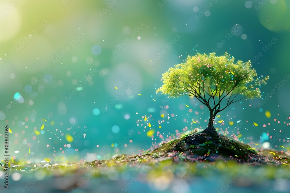 Solitary Tree in a Dreamlike Setting Solitary Tree in a Dreamlike Setting