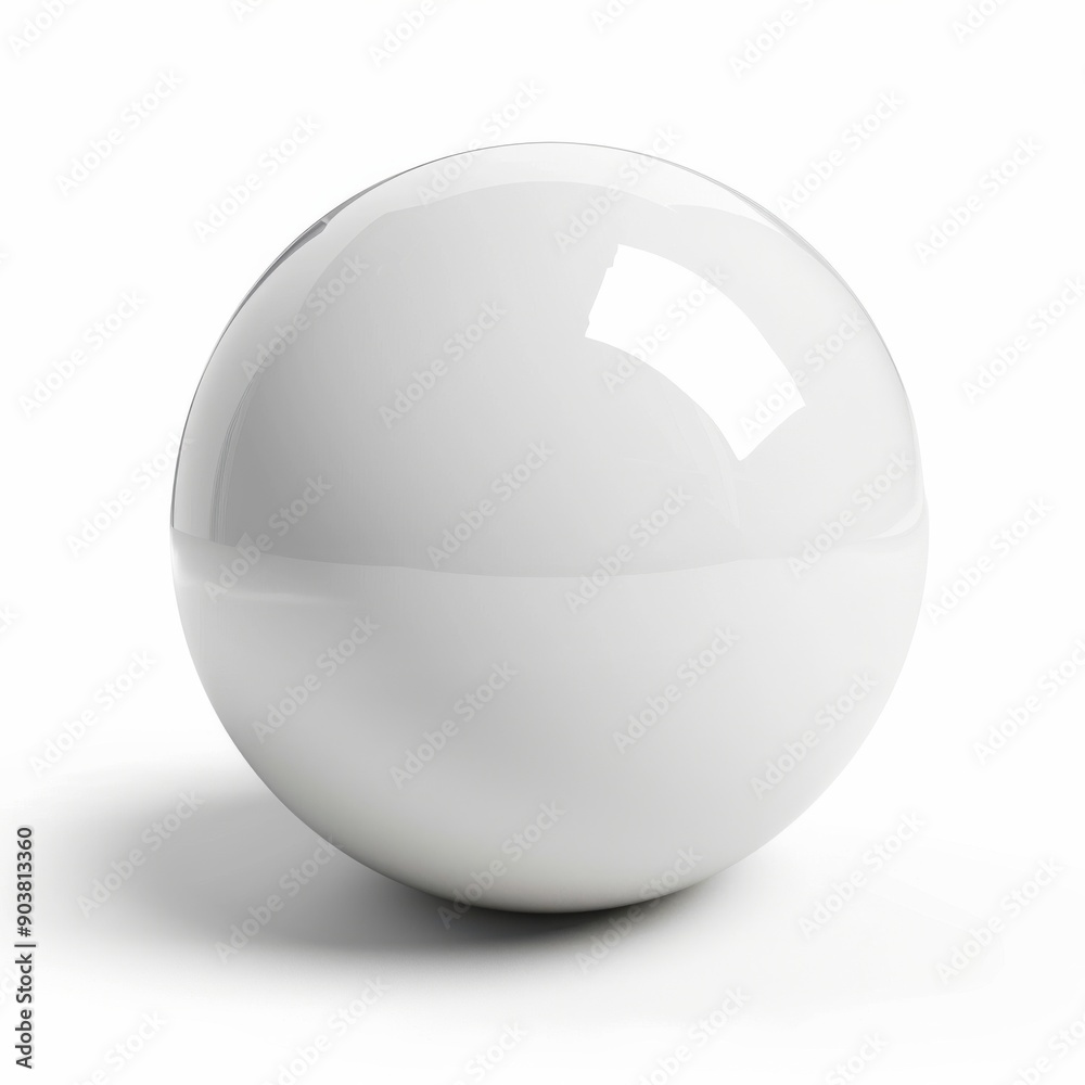White Sphere Object. Isolated White Sphere with Clipping Path on Background White Sphere Object. Isolated White Sphere with Clipping Path on Background