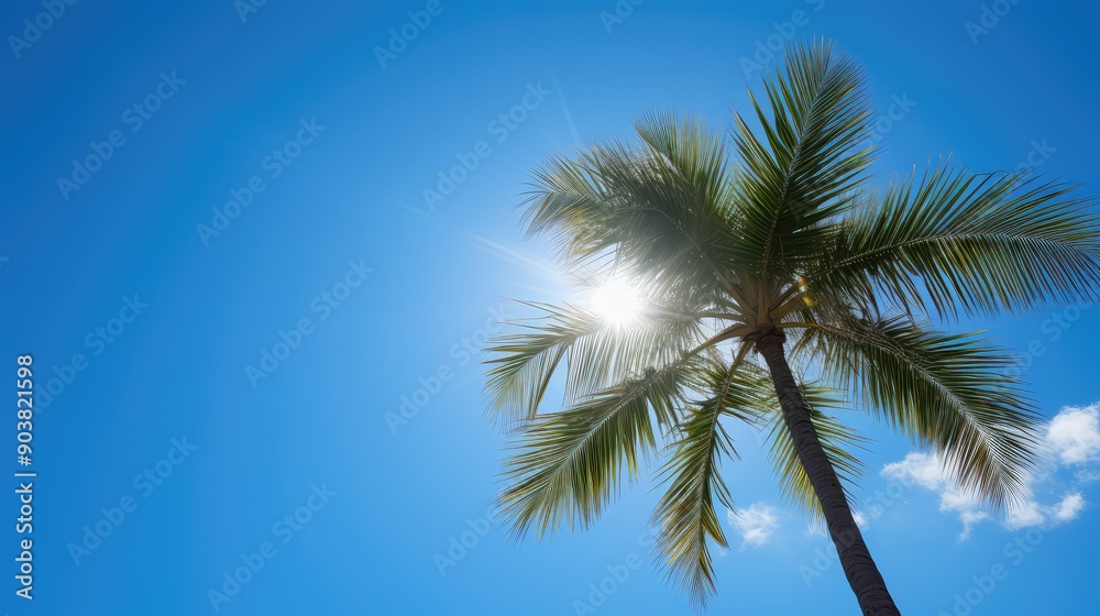 Obraz premium heavens blue sky and sun