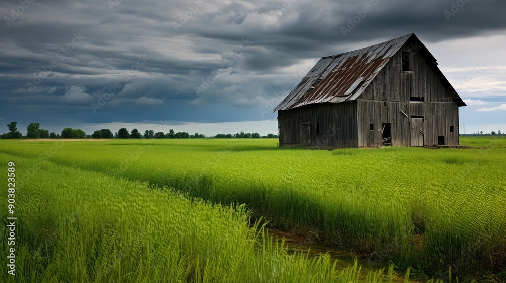 Obraz premium siding dark barn wood