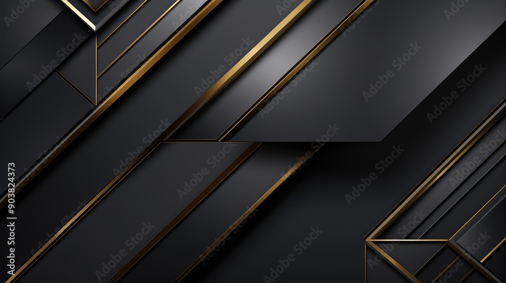 Obraz premium shimmering dark gray geometric background