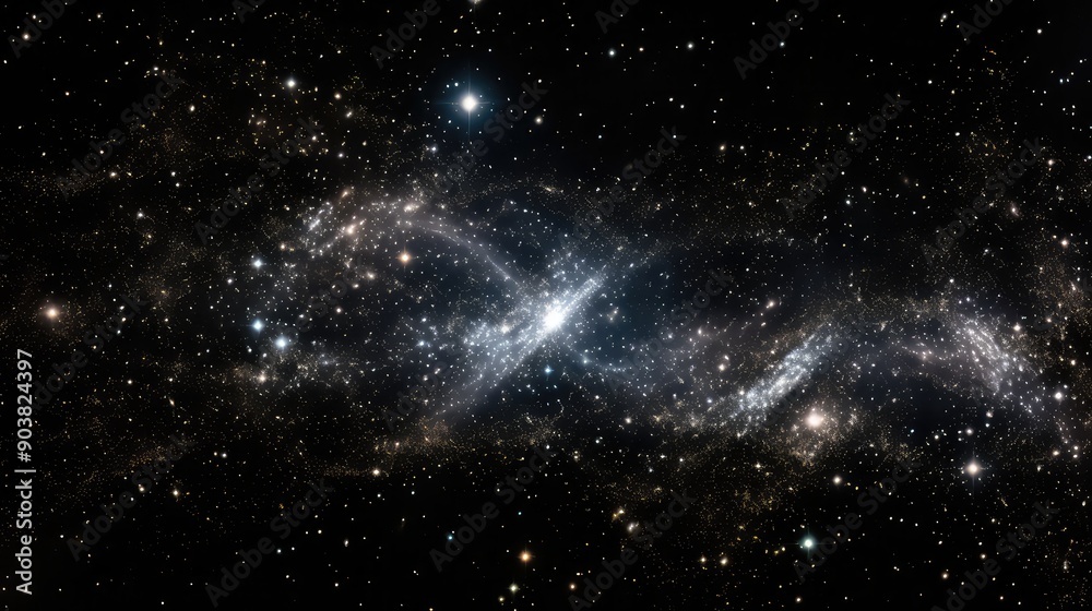 Naklejka premium universe dark matter elements