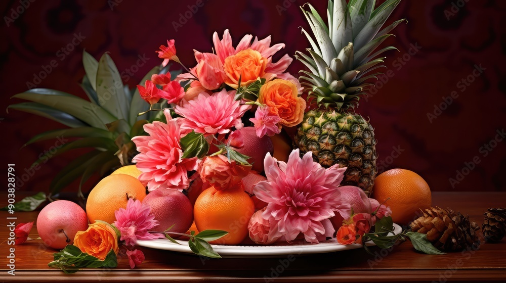 photograph pink pineapple photograph pink pineapple